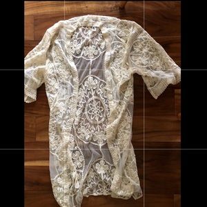 Lace kimono